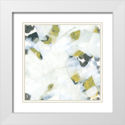 Citron Mix II White Modern Wood Framed Art Print with Double Matting by Vess, June Erica