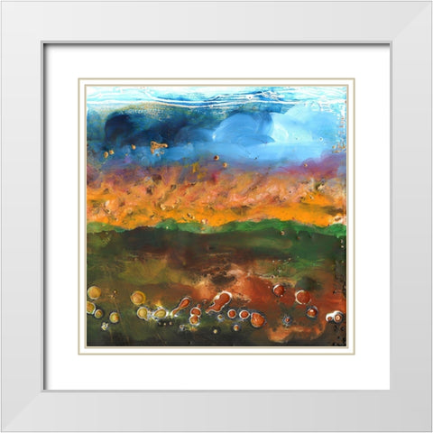 Fable I White Modern Wood Framed Art Print with Double Matting by Longley, Alicia