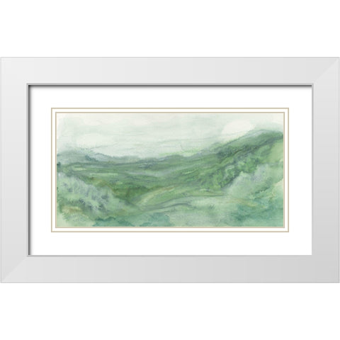 Mountain Passage III White Modern Wood Framed Art Print with Double Matting by Chandler, Sharon
