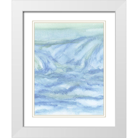 Tidal Waters II White Modern Wood Framed Art Print with Double Matting by Chandler, Sharon