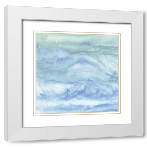 Tidal Waters III White Modern Wood Framed Art Print with Double Matting by Chandler, Sharon