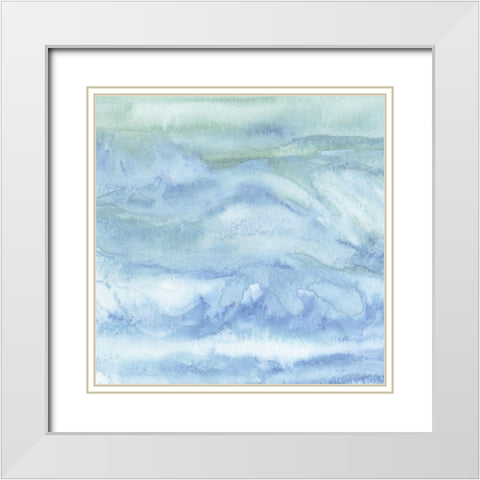 Tidal Waters III White Modern Wood Framed Art Print with Double Matting by Chandler, Sharon