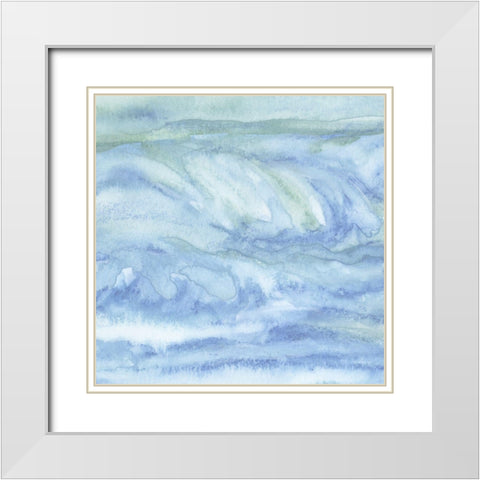 Tidal Waters IV White Modern Wood Framed Art Print with Double Matting by Chandler, Sharon