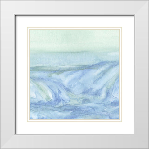 Tidal Waters V White Modern Wood Framed Art Print with Double Matting by Chandler, Sharon