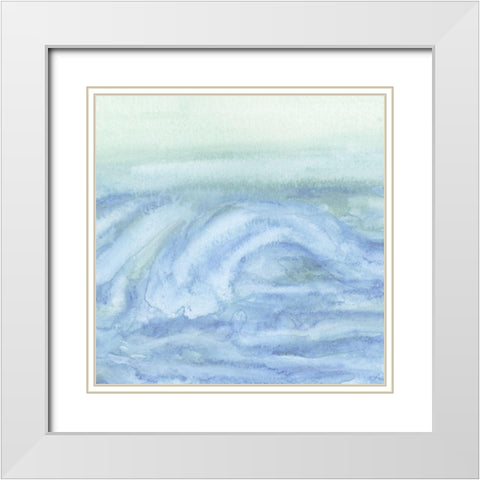 Tidal Waters VI White Modern Wood Framed Art Print with Double Matting by Chandler, Sharon