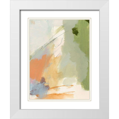 Verdure IV White Modern Wood Framed Art Print with Double Matting by Barnes, Victoria
