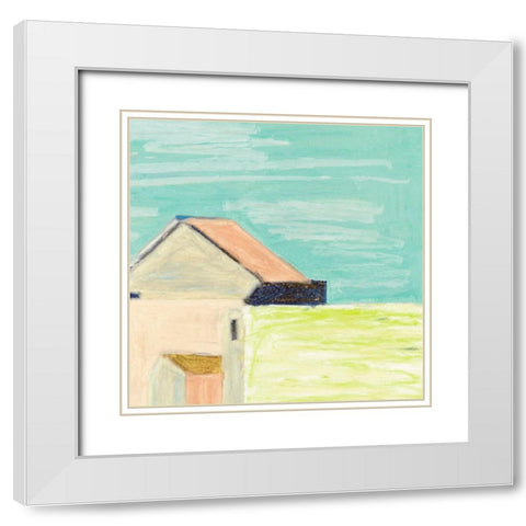Sunlight and Buildings IV White Modern Wood Framed Art Print with Double Matting by Wang, Melissa