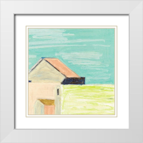 Sunlight and Buildings IV White Modern Wood Framed Art Print with Double Matting by Wang, Melissa