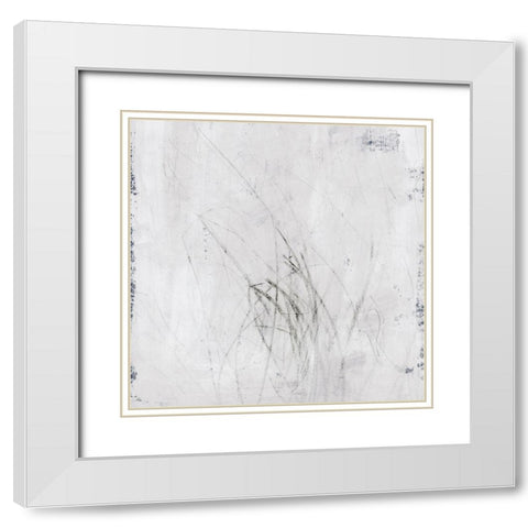 Subtle Scratches I White Modern Wood Framed Art Print with Double Matting by Barnes, Victoria