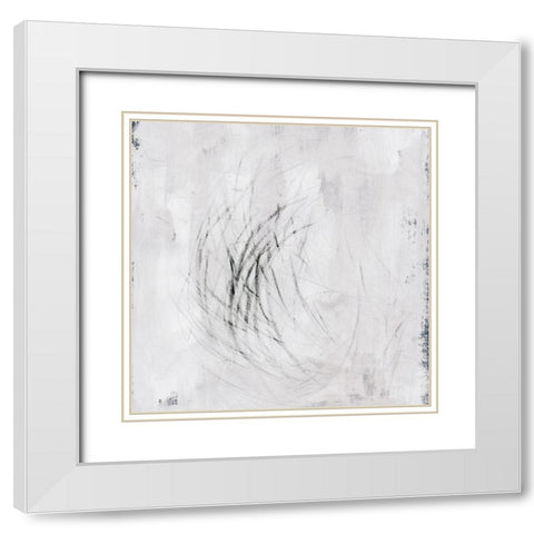 Subtle Scratches III White Modern Wood Framed Art Print with Double Matting by Barnes, Victoria