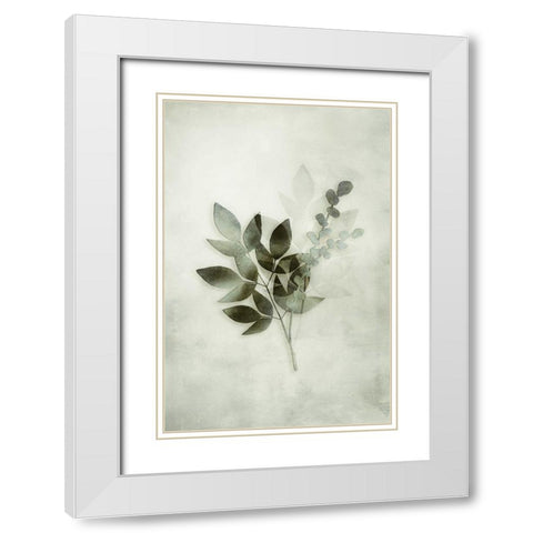 Tropical Night in Green I White Modern Wood Framed Art Print with Double Matting by Haase, Andrea