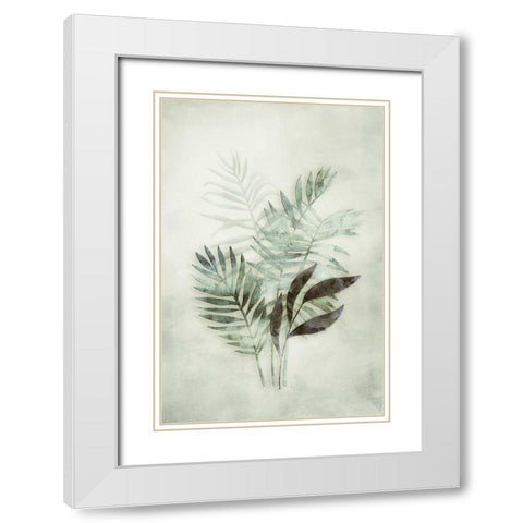 Tropical Night in Green III White Modern Wood Framed Art Print with Double Matting by Haase, Andrea