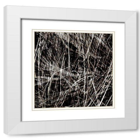 Neutral Drift III White Modern Wood Framed Art Print with Double Matting by Aryai, Sia