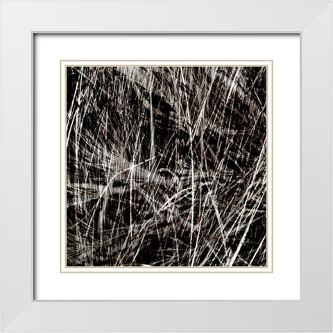 Neutral Drift III White Modern Wood Framed Art Print with Double Matting by Aryai, Sia