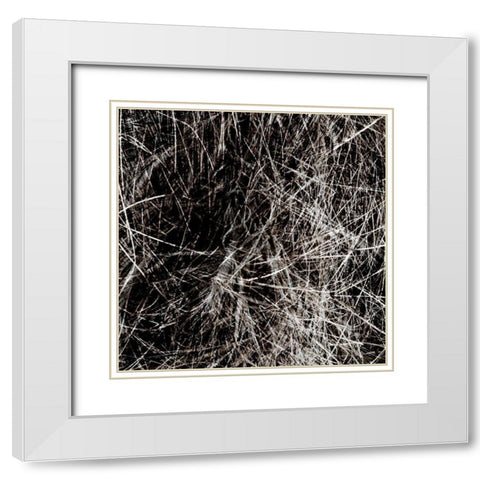 Neutral Drift IV White Modern Wood Framed Art Print with Double Matting by Aryai, Sia