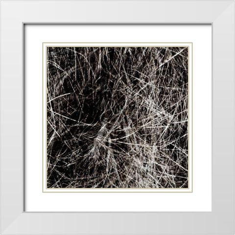 Neutral Drift IV White Modern Wood Framed Art Print with Double Matting by Aryai, Sia