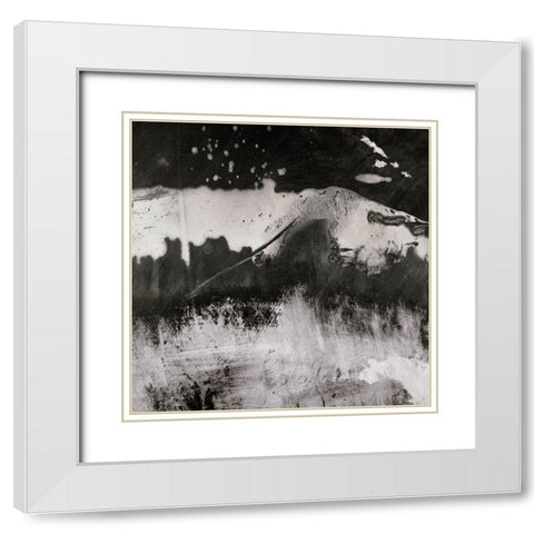 Neutral Amaze II White Modern Wood Framed Art Print with Double Matting by Aryai, Sia