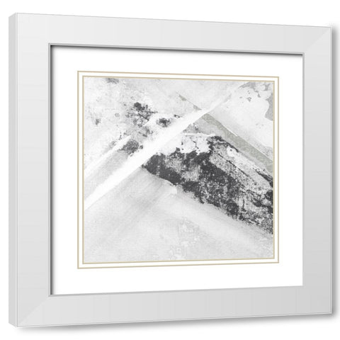 Neutral Amaze IV White Modern Wood Framed Art Print with Double Matting by Aryai, Sia