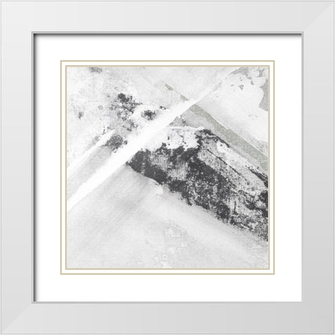 Neutral Amaze IV White Modern Wood Framed Art Print with Double Matting by Aryai, Sia