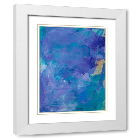 Lavender Peri I White Modern Wood Framed Art Print with Double Matting by Guererra, Teodora