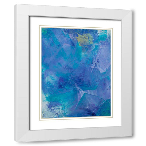 Lavender Peri IV White Modern Wood Framed Art Print with Double Matting by Guererra, Teodora