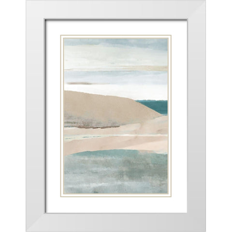 Allonby I White Modern Wood Framed Art Print with Double Matting by Kouta, Flora