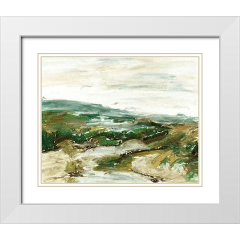 Further I White Modern Wood Framed Art Print with Double Matting by Wang, Melissa