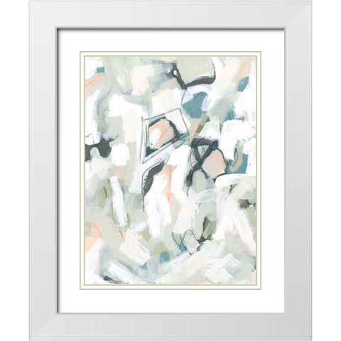 Pastel Equation I White Modern Wood Framed Art Print with Double Matting by Vess, June Erica