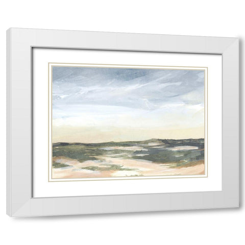 Stormy Sandbar I White Modern Wood Framed Art Print with Double Matting by Parker, Jennifer Paxton