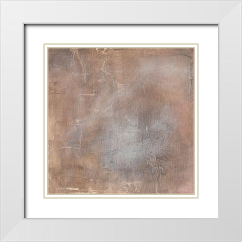 Subtle Confusion I White Modern Wood Framed Art Print with Double Matting by Moore, Regina