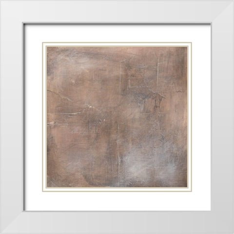 Subtle Confusion IV White Modern Wood Framed Art Print with Double Matting by Moore, Regina