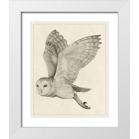 Night Owl I White Modern Wood Framed Art Print with Double Matting by Popp, Grace