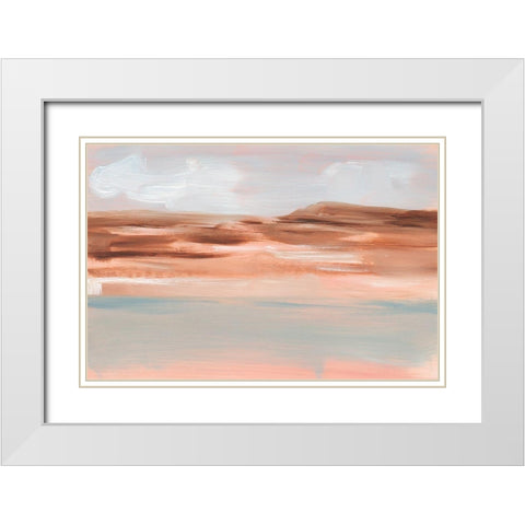 Desert Haze II White Modern Wood Framed Art Print with Double Matting by Harper, Ethan
