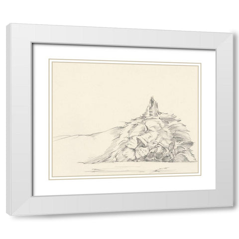 Cat Nap I White Modern Wood Framed Art Print with Double Matting by Harper, Ethan