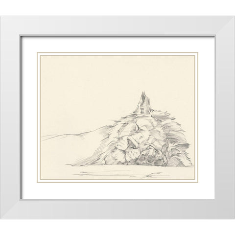 Cat Nap I White Modern Wood Framed Art Print with Double Matting by Harper, Ethan