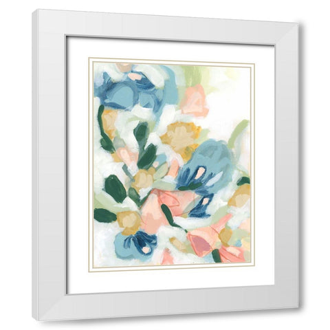Abstract Garden Gestures I White Modern Wood Framed Art Print with Double Matting by Vess, June Erica