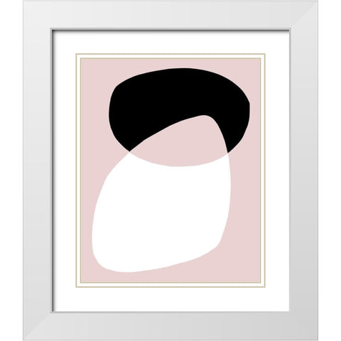 Rose Gate I White Modern Wood Framed Art Print with Double Matting by Green, Jacob