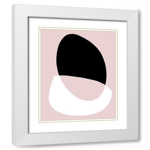 Rose Gate II White Modern Wood Framed Art Print with Double Matting by Green, Jacob