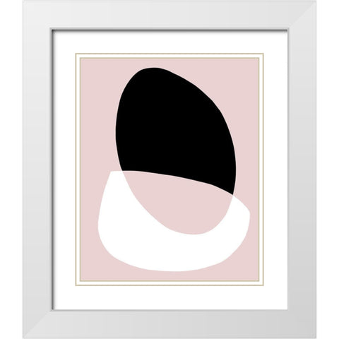 Rose Gate II White Modern Wood Framed Art Print with Double Matting by Green, Jacob