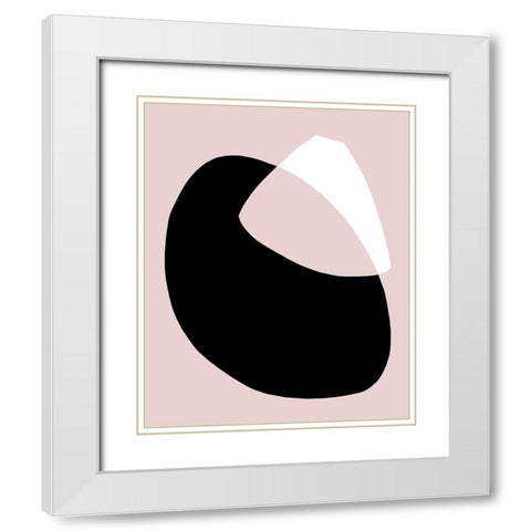 Rose Gate III White Modern Wood Framed Art Print with Double Matting by Green, Jacob