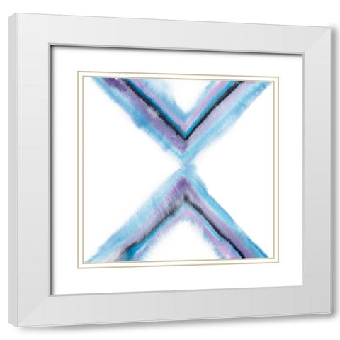 Touching Twilight I White Modern Wood Framed Art Print with Double Matting by Popp, Grace