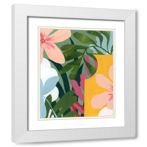 Gems of the Tropics II White Modern Wood Framed Art Print with Double Matting by Popp, Grace