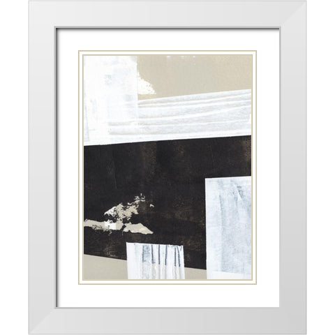 Neutral Intersect VI White Modern Wood Framed Art Print with Double Matting by Warren, Annie