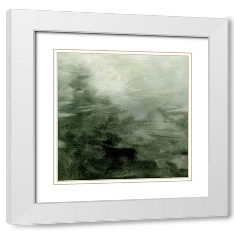 Dark Waters II White Modern Wood Framed Art Print with Double Matting by Caroline, Emma