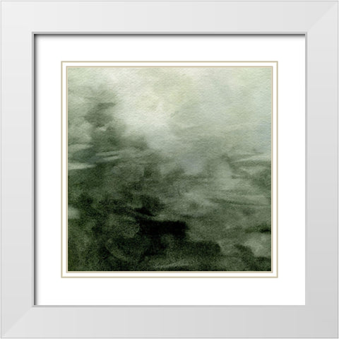 Dark Waters II White Modern Wood Framed Art Print with Double Matting by Caroline, Emma