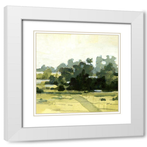 Bright Marshland II White Modern Wood Framed Art Print with Double Matting by Caroline, Emma