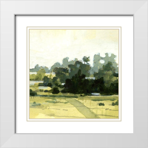 Bright Marshland II White Modern Wood Framed Art Print with Double Matting by Caroline, Emma