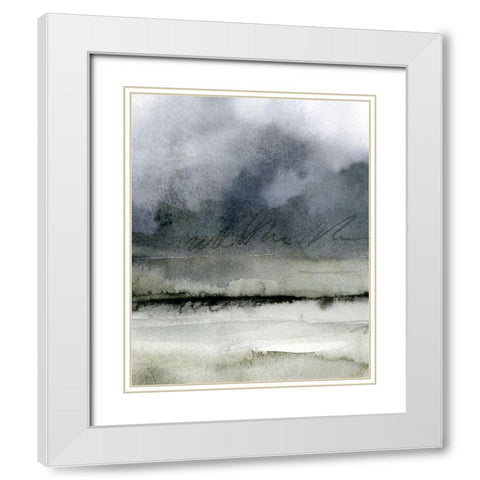 Dusk Horizon III White Modern Wood Framed Art Print with Double Matting by Caroline, Emma
