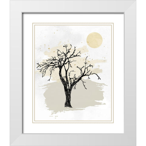 The Nook II White Modern Wood Framed Art Print with Double Matting by Smith, Karen