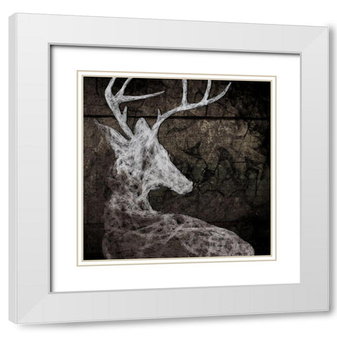 Wild One II White Modern Wood Framed Art Print with Double Matting by Smith, Karen